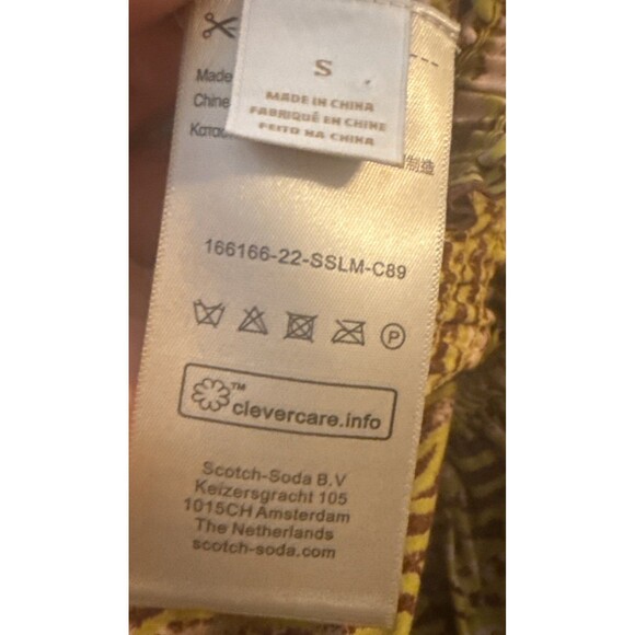 Scotch & Soda Womens Skirt Smocked Tiered‎ Mini Floral Small Feminine Academia - Picture 4 of 8